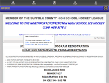 Tablet Screenshot of nhhockeyclub.org